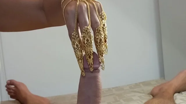 My Golden Predator Claws Make Your Cock Crazy – Handjob Tease & Intense Loud Orgasm Pov