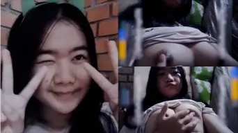 Mey Si Bocil Toge Imut, Toketnya Nyengir Minta Dijilat
