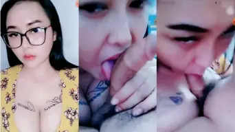 Leila Pake Kacamata Ngewe Mulut Kontol Pacar